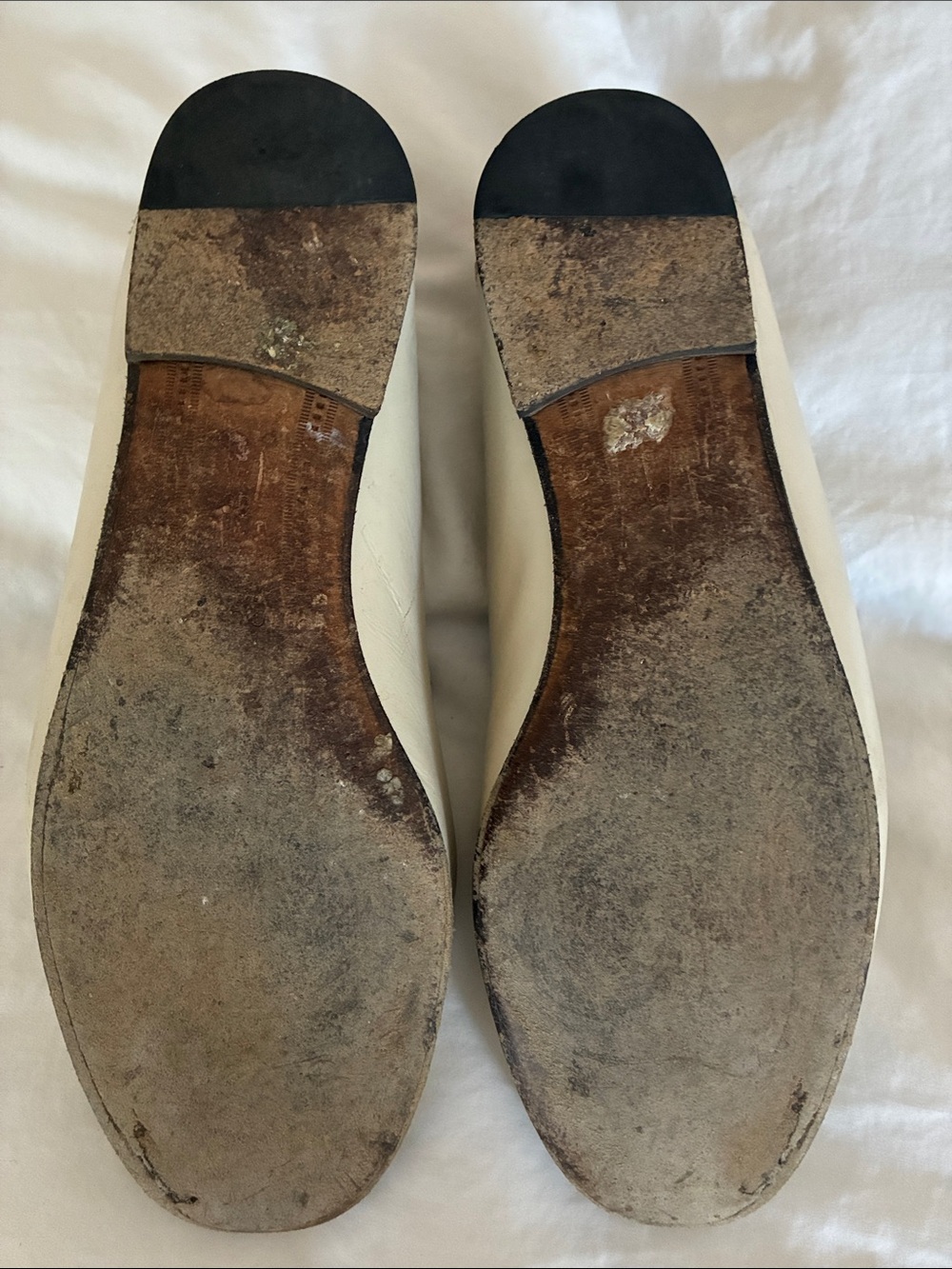 Gucci Cream Leather Strawberry Brixton Horsebit Loafers - Picture 5 of 7